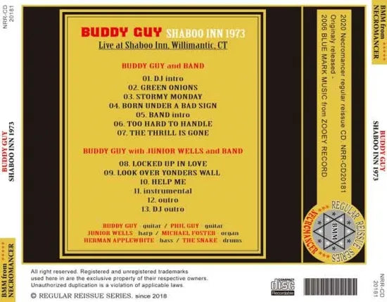 BUDDY GUY / SHABOO INN 1973 (1CDR)