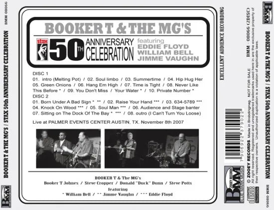 BOOKER T & THE MG'S / STAX 50TH ANNIBERSARY CELEBRATION (2CDR)