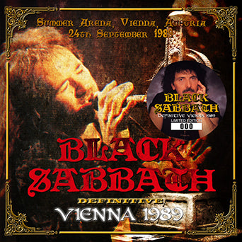 BLACK SABBATH / DEFINITIVE VIENNA 1989 STEREO SOUNDBOARD (2CD)