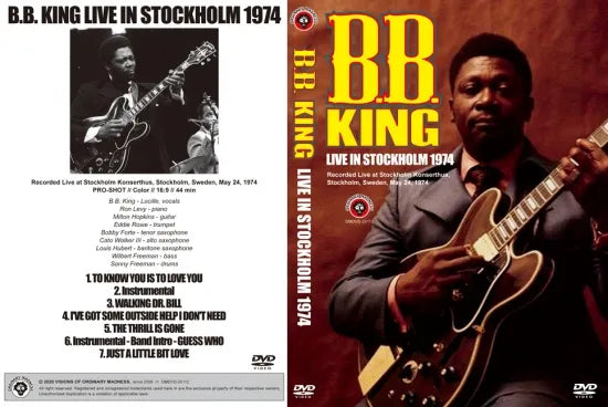 B.B. KING / LIVE IN STOCKHOLM 1974 (1DVDR)