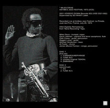 Load image into Gallery viewer, MILES DAVIS / ANTIBES JAZZ FESTIVAL 1973 (2CD)
