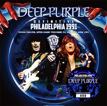 DEEP PURPLE / DEFINITIVE PHILADELPHIA 1991 STEREO SOUNDBOARD (2CD+1DVDR)