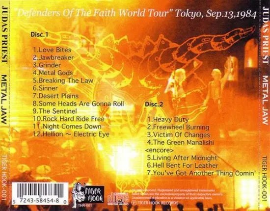 JUDAS PRIEST / METAL JAW DEFENDERS OF THE FAITH TOUR TOKYO SEP 13, 1984 (2CD)