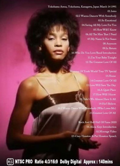 WHITNEY HOUSTON ４点 WHITNEY HOUSTON / Moment Of Truth (1DVDR)