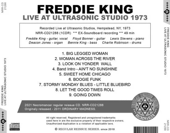 FREDDIE KING / LIVE AT ULTRASONIC STUDIO 1973 (1CDR)