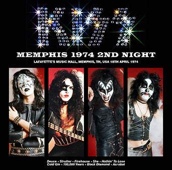 KISS / MEMPHIS 1974 2ND NIGHT SOUNDBOARD (1CDR)