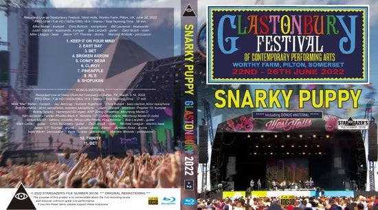 SNARKY PUPPY / GLASTONBURY FESTIVAL 2022 PLUS 2 (1BDR)