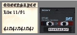 QUEENSRYCHE / OPERATION LIVECRIME NOVEMBER 1991 DAT MASTER STEREO SOUNDBOARD (1CD+1DVDR)