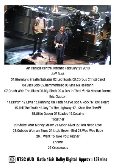 Eric Clapton & Jeff Beck / Together & Apart at Air Canada Centre (1DVDR)