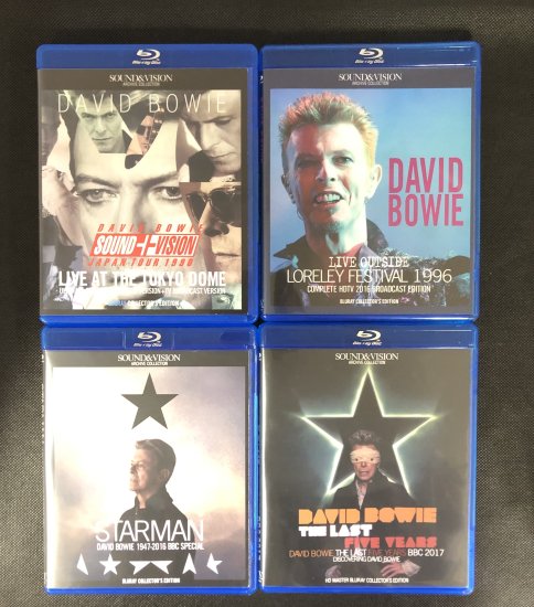 DAVID BOWIE / THE LAST FIVE YEARS, LIVE OUTSIDE : LORELEY FESTIVAL 1996, SOUND+VISION JAPAN TOUR 1990, STARMAN 4 title Set (5BDR)