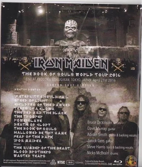 IRON MAIDEN / THE BOOK OF SOULE WORLD TOUR 4.21.2016 (1BDR)