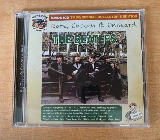 The Beatles Rare, Unseen & Unheard 1CD 1DVD HMC TMOQ Special Collector's Edition