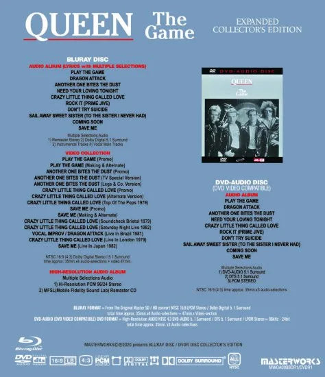 QUEEN / THE GAME EXPANDED COLLECTOR'S EDITION (1BDR+1DVD-AUDIO)