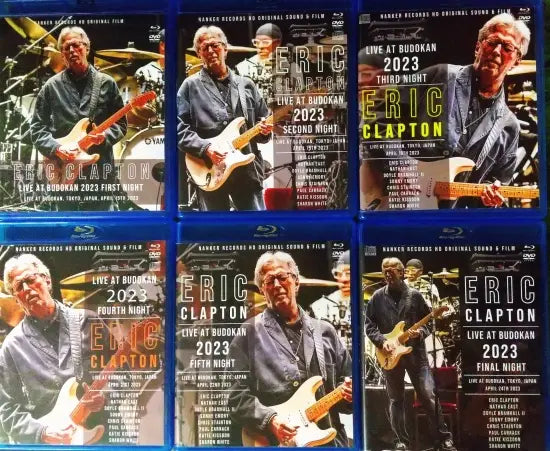 ERIC CLAPTON / LIVE AT BUDOKAN 2023 SIX DAYS COMPLETE SET (6BDR & 6DVDR+12CDR)