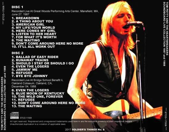 TOM PETTY AND THE HEARTBREAKERS / SOUNDBOARD LIVE COLLECTION 1987 1988 (2CDR)