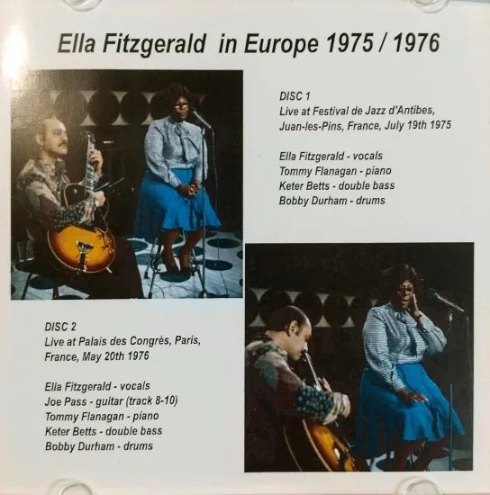 Ella Fitzgerald / Ella in Europe 1975/1976 STEREO SOUNDBOARD (2CDR)