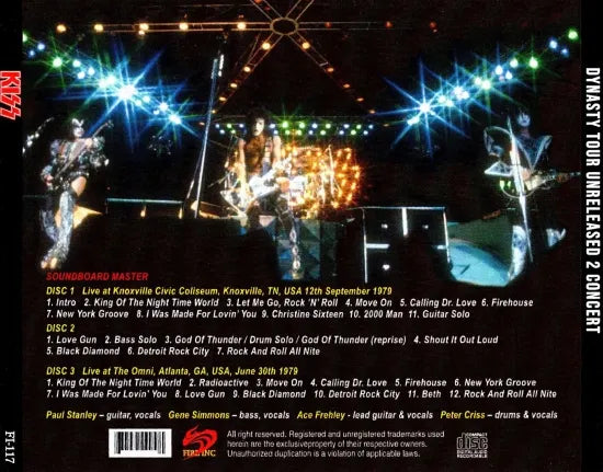 KISS / Dynasty Tour Unreleased 2 Concert (3CDR) – Music Lover Japan