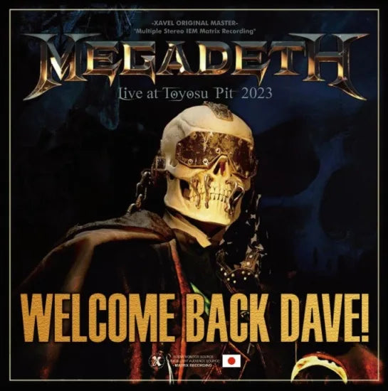 MEGADETH / Welcome Back Dave! (2CDR+1DVDR)