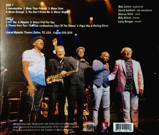 BOB JAMES, DAVID SANBORN, MARCUS MILLER DOUBLE VISION REVISITED / DALLAS 2019 (2CDR)