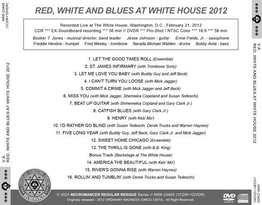 V.A. / RED, WHITE AND BLUES AT WHITE HOUSE 2012 (1CDR+1DVDR)