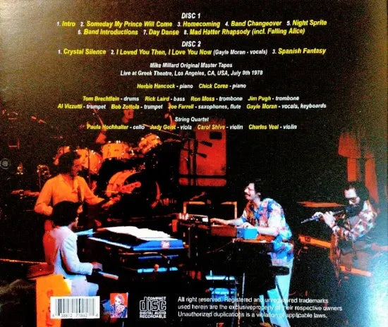 Herbie Hancock & Chick Corea / Greek Theatre 1978 (2CDR)