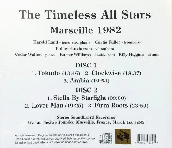 The Timeless All Stars / Marseille 1982 STEREO SOUNDBOARD (2CDR)