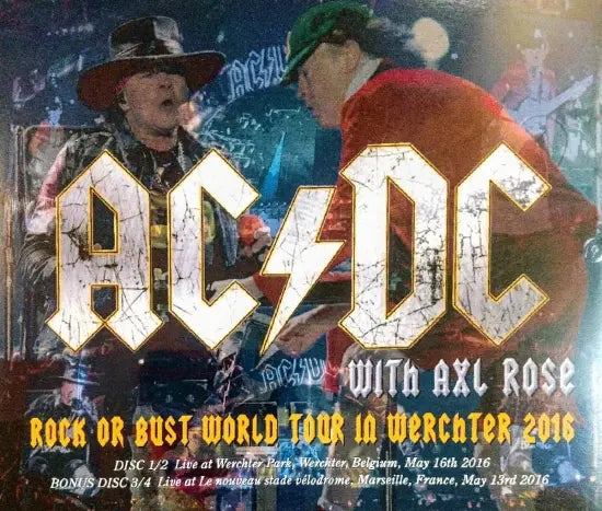 AC/DC WITH AXL ROSE / ROCK OR BUST WORLD TOUR IN WERCHTER 2016 (4CDR)