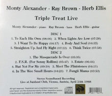 Load image into Gallery viewer, Monty Alexander Ray Brown Herb Ellis / Triple Treat Live (2CDR)
