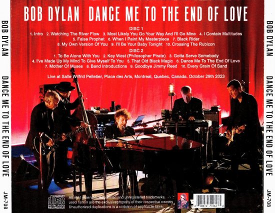 BOB DYLAN / DANCE ME TO THE END OF LOVE (2CDR)