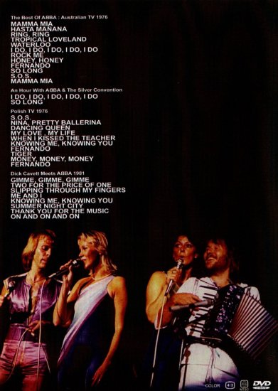 ABBA / AUSTRALIAN TV, POLISH TV & DICK CAVETT MEETS ABBA (1DVDR)