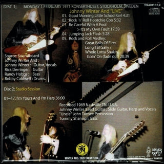 JOHNNY WINTER / LIVE & SESSION (2CD)