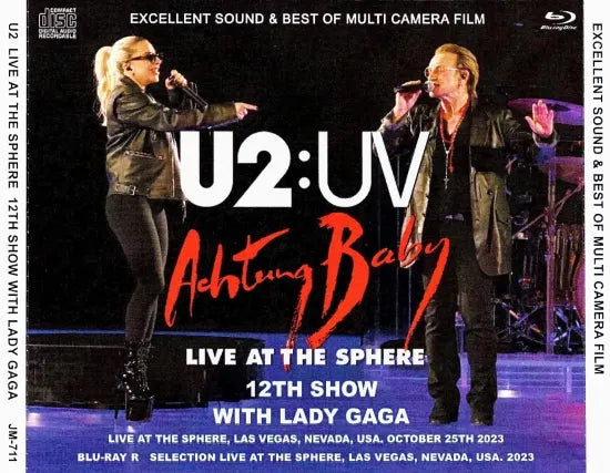 U2 / THE SPHERE 2023 12TH SHOW (2CDR+BONUS 1BDR) Lady Gaga