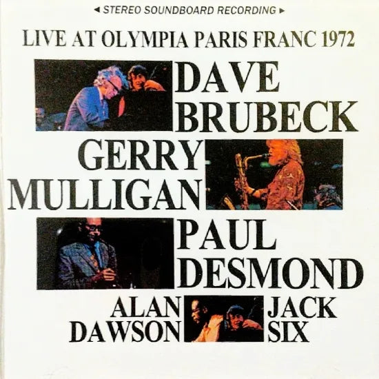 Dave Brubeck Quintet / Live at Olympia, Paris, France 1972 (1CDR)