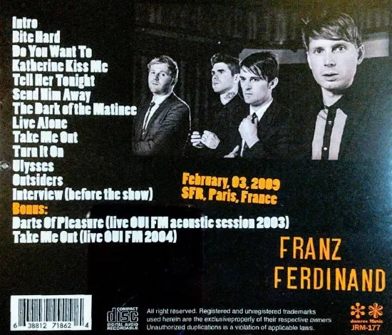 Franz Ferdinand / Paris 2009 (1CDR)