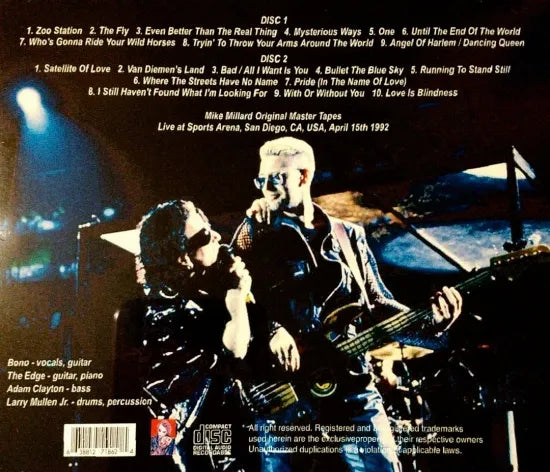 U2 / SAN DIEGO 1992 (2CDR)