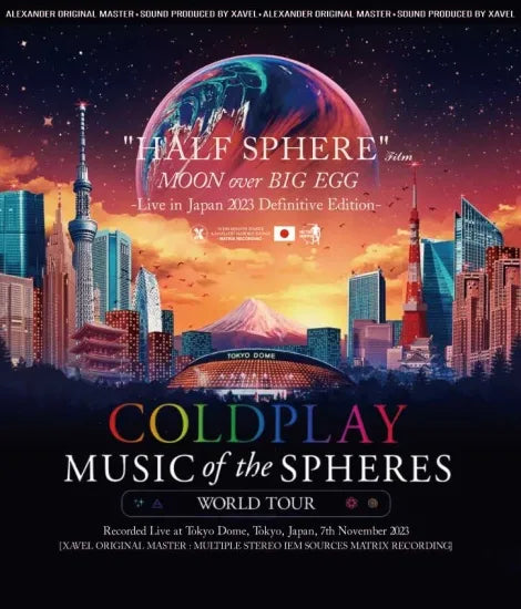 COLDPLAY / Half Sphere Film Moon Over Big Egg Live in Japan 2023 (1BDR)