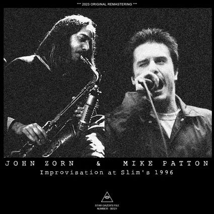 JOHN ZORN & MIKE PATTON / IMPROVISATION AT SLIM'S 1996 Soundboard (2CDR)