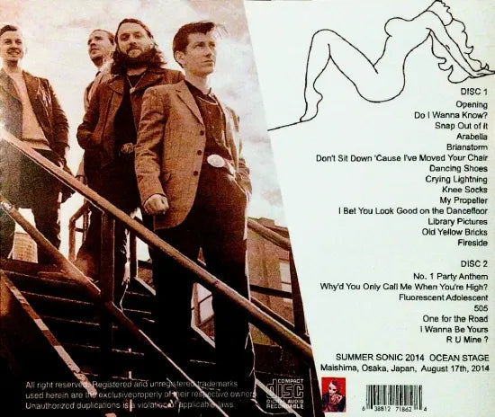 ARCTIC MONKEYS / SUMMER SONIC 2014 OSAKA (2CDR)