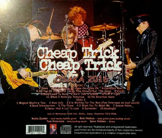 Cheap Trick / Osaka 2016 (2CDR)