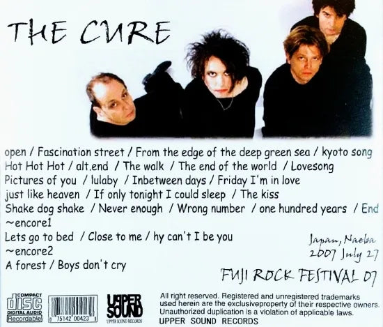 THE CURE / PICTURES OF FUJI 07 (2CDR)