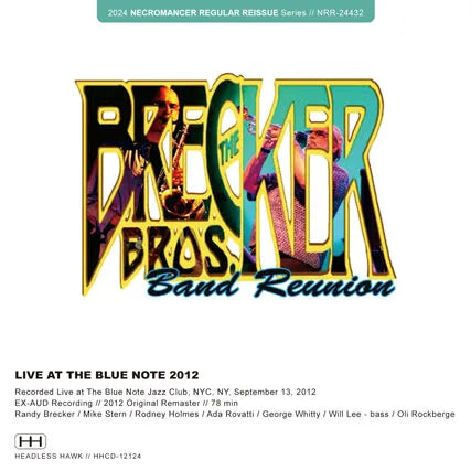 THE BRECKER BROTHERS REUNION BAND / LIVE AT THE BLUE NOTE 2012 (1CDR)