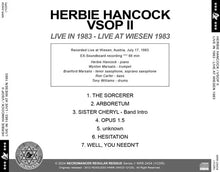 Load image into Gallery viewer, HERBIE HANCOCK / VSOP II LIVE IN 1983 LIVE AT WIESEN 1983 (1CDR)
