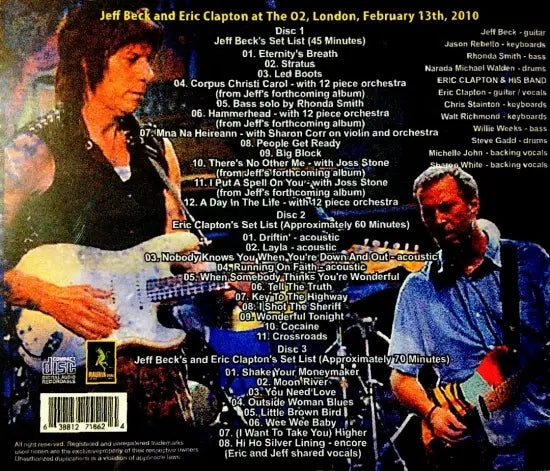 BECK & CLAPTON / JOINT TOGETTHER (3CDR)