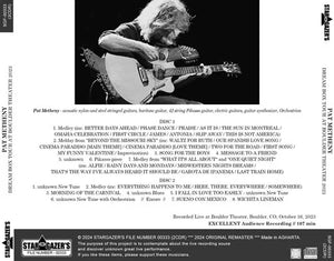 PAT METHENY / DREAM BOX TOUR AT BOULDER THEATER 2023 (2CDR)