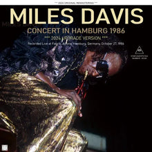 Load image into Gallery viewer, MILES DAVIS / CONCERT IN HAMBURG 1986 2024 UPGRADE VERSION (2CDR)
