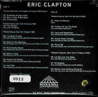 ERIC CLAPTON / ROCK AND ROLL HALL OF FAME (2CD)