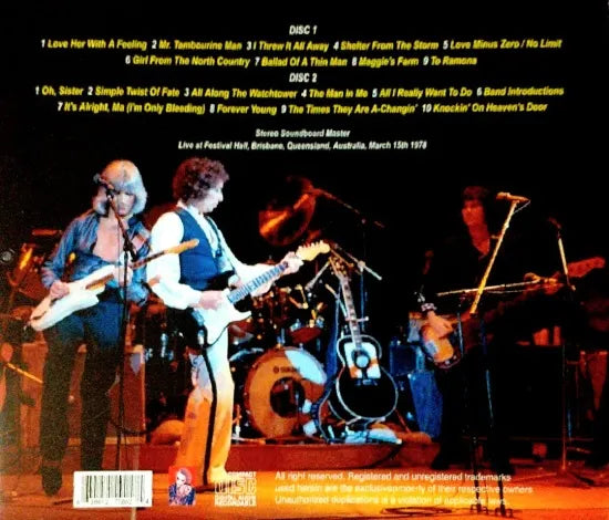 Bob Dylan / Brisbane 1978 Last Night STEREO SOUNDBOARD (2CDR)