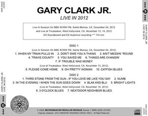 GARY CLARK JR. / LIVE IN 2012 (2CDR)