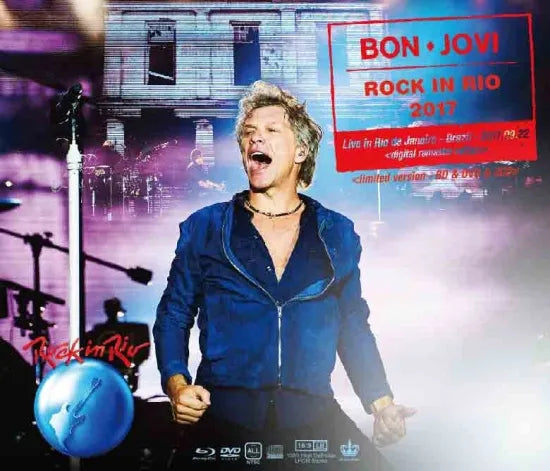 BON JOVI / Rock in Rio 2017 digtal remaster version HD Pro-shot (1BDR+1DVDR+2CDR)