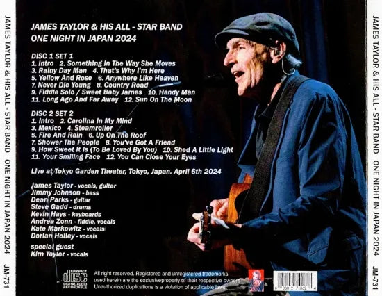 JAMES TAYLOR & HIS ALL-STAR BAND / ONE NIGHT IN JAPAN 2024 (2CDR)